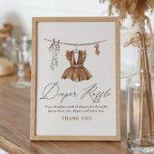 Babykleidung Mädchen Babydusche Windeln Raffle Sch Poster