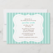 Babykleidung Neutrale Babydusche Einladung (Rückseite)