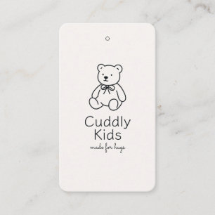 Babykleidung Preis Tag, Größe, Stil & SM Symbole Visitenkarte