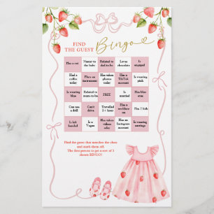 Babykleidung Rosa Coquette Finde den Gast Bingo