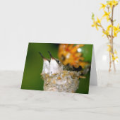 Babykolibris Karte (Gelbe Blume)