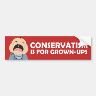 Babykonservativerwachsener des Liberaldemokraten Autoaufkleber