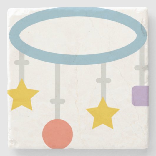 Babykreismobil Steinuntersetzer (Vorderseite)