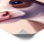 Babykuh mit Blume Crown Poster (Ecke)