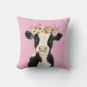 Babykuh mit Kranz Kissen (Vorderseite)