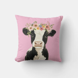 Babykuh mit Kranz Kissen