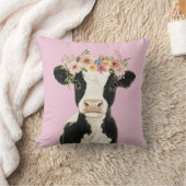 Babykuh mit Krautrosa Kissen (Decke)