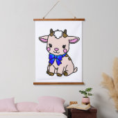 Babykuh Wandteppich Mit Holzrahmen (Schlafzimmer)