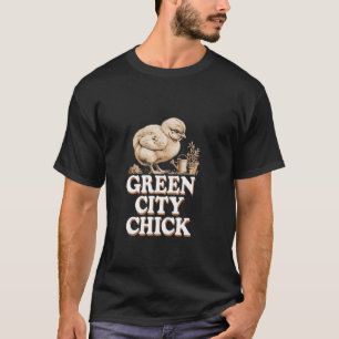 Babyküken in städtischen Gärten auf Dächern und Ök T-Shirt