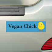 Babyküken, veganes Küken Autoaufkleber (Auf Auto)