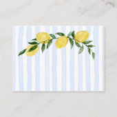 Babylemonen Ciao Italienisches Babyduschbuch Anfra Begleitkarte (Rückseite)