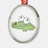 Babyligator Ornament Aus Metall (Links)