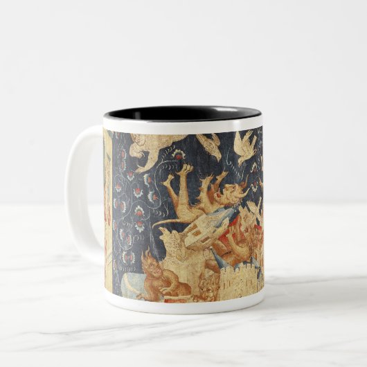 Babylon drang durch Dämonen ein Zweifarbige Tasse (Vorderseite Links)