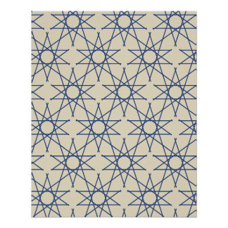 Babylon Lapis Geometrisches Muster Poster