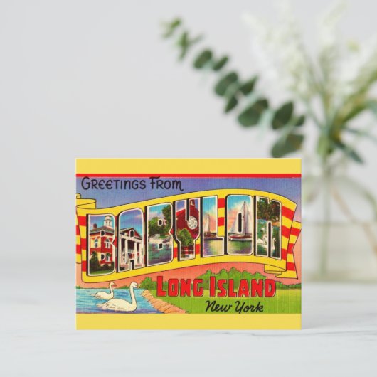 Babylon Long Island Grußkarte Postkarte (Stehend Vorderseite)