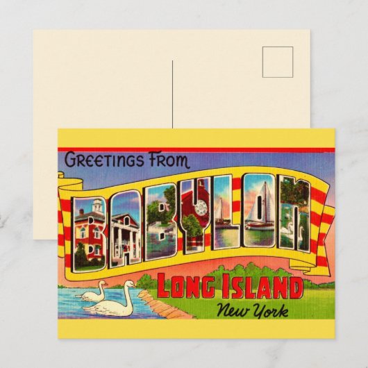 Babylon Long Island Grußkarte Postkarte (Vorne/Hinten)