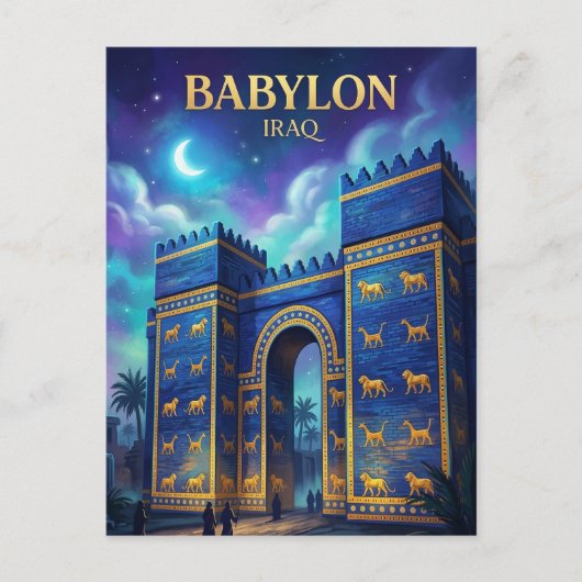 Babylon Ruinen Irak Postkarte (Vorderseite)