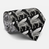 Babylonian Winged Bull Lamassu Krawatte (Gerollt)