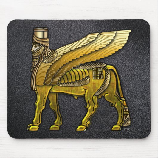 Babylonian Winged Bull Lamassu Mousepad (Vorne)