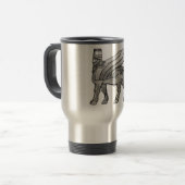 Babylonian Winged Bull Lamassu Reisebecher (Vorderseite Links)