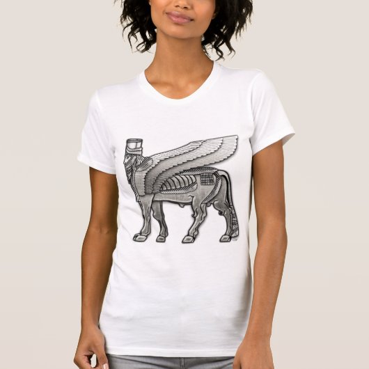 Babylonian Winged Bull Lamassu T-Shirt (Vorderseite)
