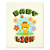 Babylöwe Fotodruck (Vorne)