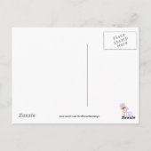 Babymädchen danke Postkarte (Rückseite)