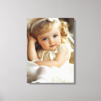Babymädchen der 50er Jahre Leinwanddruck