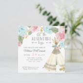Babymädchen-Duschvorrichtung Lass des Abenteuerbeg Einladung (Stehend Vorderseite)