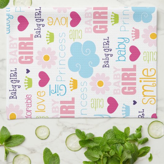 Babymädchen Geschirrtuch (Gefaltet)