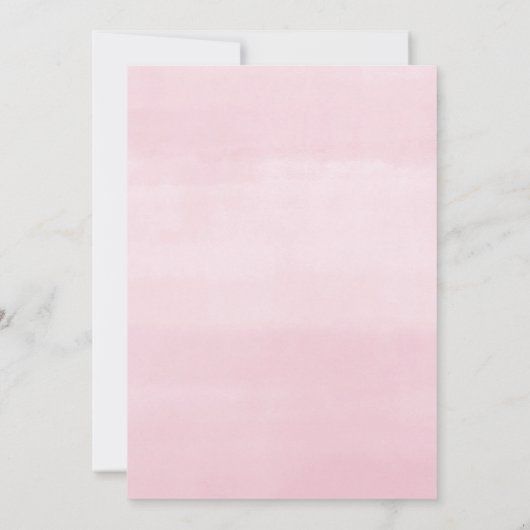 Babymädchen halbieren niedliche Geisterdusche Einladung (Rückseite)