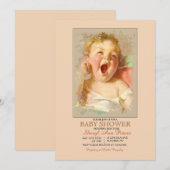 Babymädchen-Kinderdusche Einladung (Vorne/Hinten)