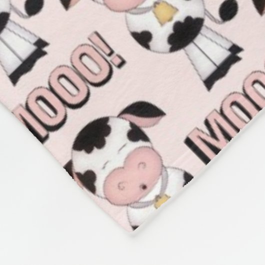 Babymädchen Landkuh-Fleecedecke Fleecedecke (Ecke)