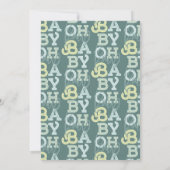 Babymädchen mit modernem Baby-Duschbad Party (Rückseite)