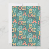 Babymädchen mit modernem Baby-Duschbad Party (Rückseite)