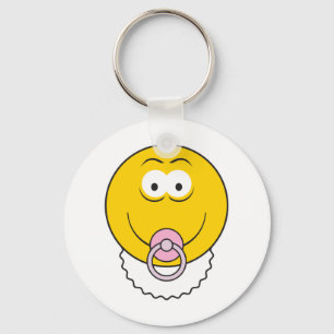 Babymädchengesicht Schlüsselanhänger