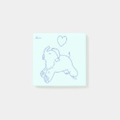 Babymammut gähnt post-it klebezettel (Vorderseite)