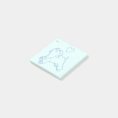 Babymammut gähnt post-it klebezettel (angewinkelt)