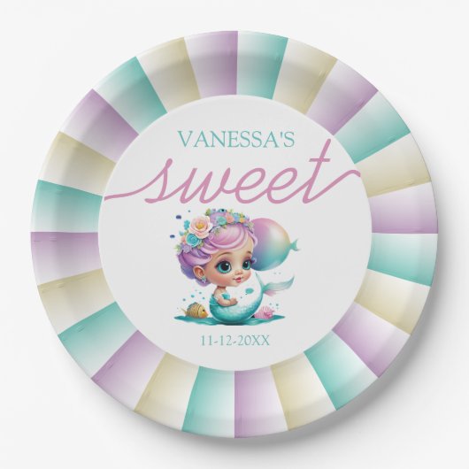 Babymatte Pappteller (Vorderseite)