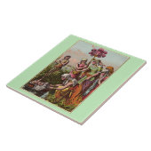 Babymäuse in einem Korb Fliese (Seite)