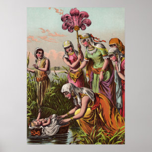 Babymäuse in einem Korb Poster