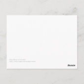 Babymäuse in einem Korb Postkarte (Rückseite)