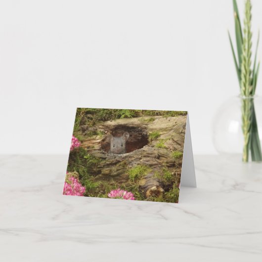 Babymauskarte Dankeskarte (Vorderseite)