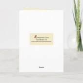 Babymeerschildkröte-Grußkarte Karte (Rückseite)