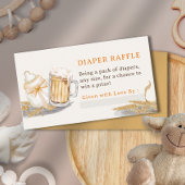 Babymilch Flasche Bier Diaper Umschließkarte Begleitkarte