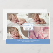 Babymitteilung/danken Ihnen zu kardieren Dankeskarte (Vorne/Hinten)