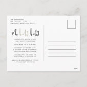 Babymoderne Dusche mit zwei Säuglingen Feiertagspostkarte (Rückseite)