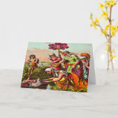 Babymose am Fluss Grußkarte 2 Karte (Gelbe Blume)