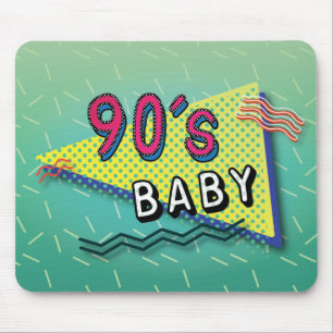 Babymuster der 90er Jahre Mousepad
