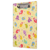 Babymuster mit niedlichen Vögeln Klemmbrett (Links)